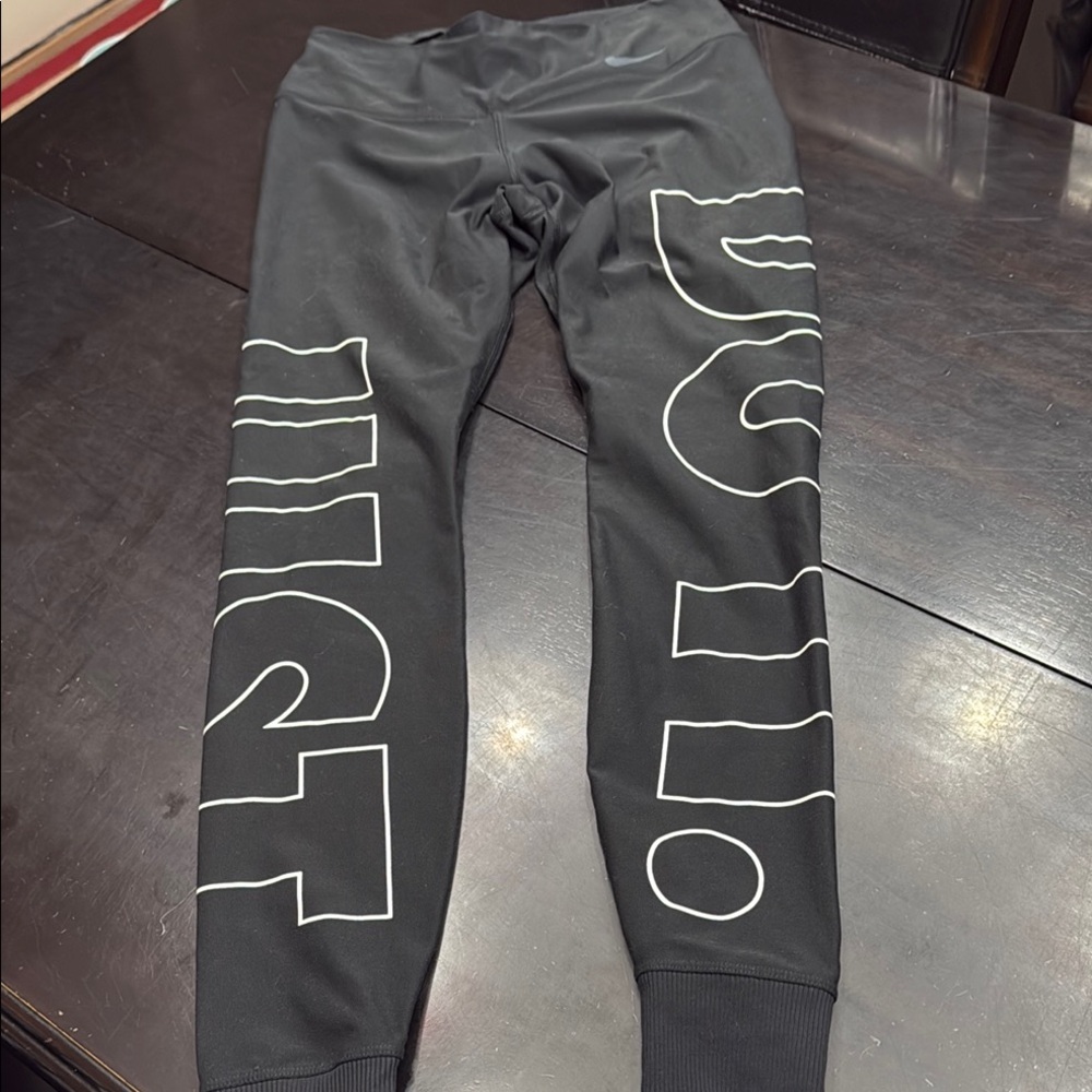 Kids Black Graphic Joggers